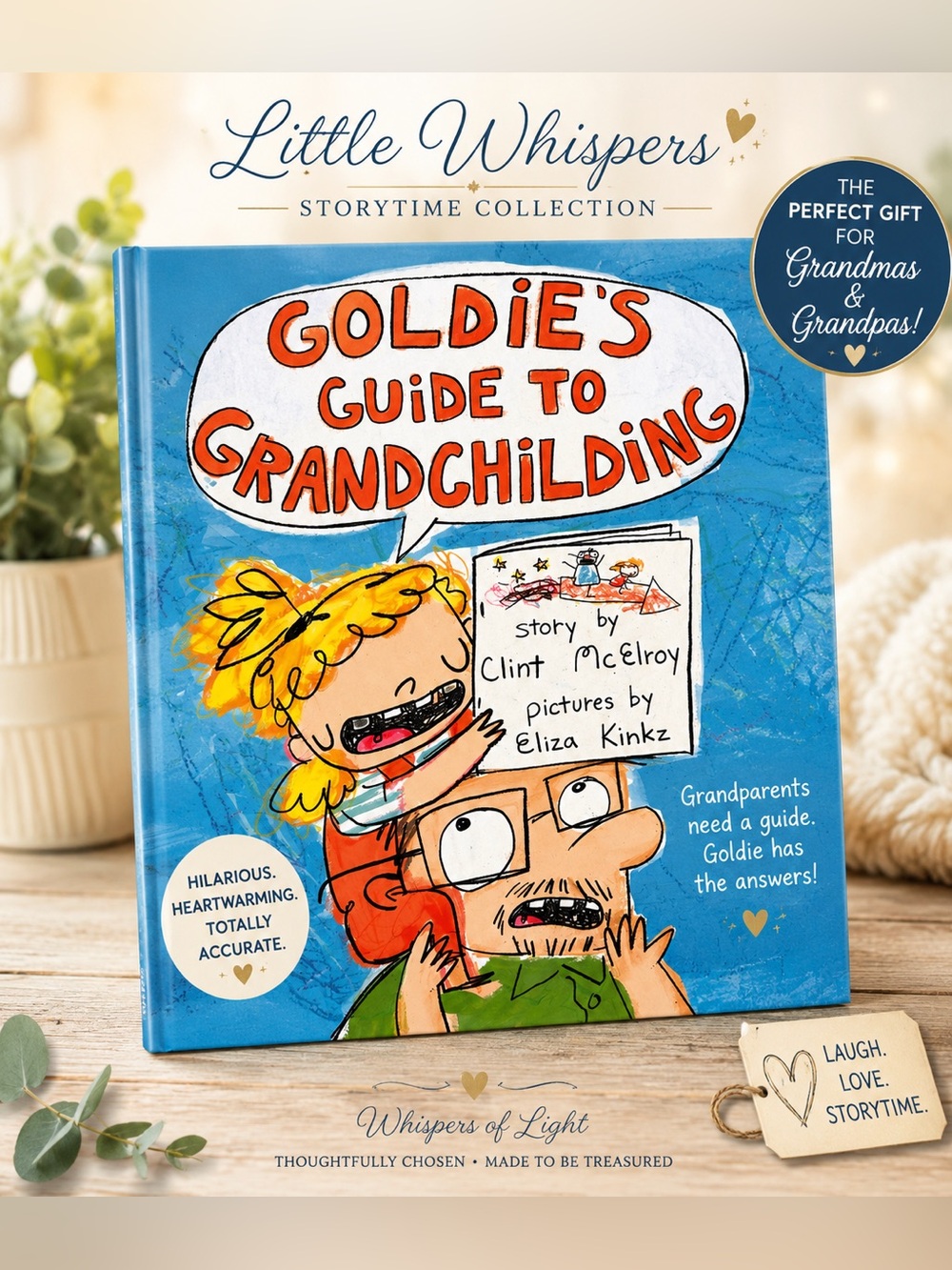 NEW Goldie’s Guide to Grandchilding Hardcover | Funny Grandparent Gift 9x11